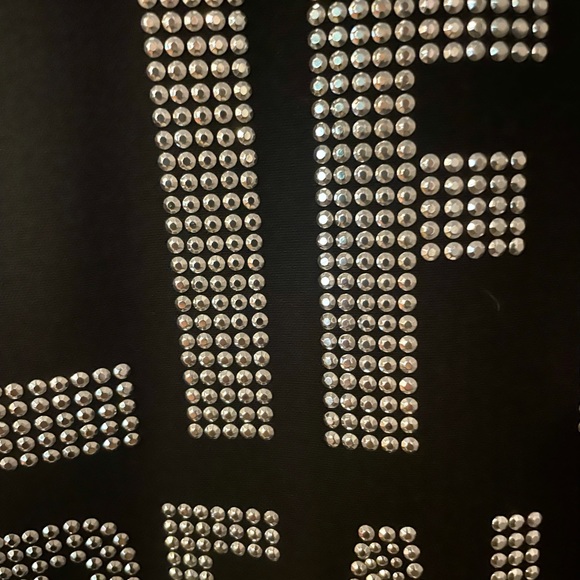 Script studded blazer,fitted and run small. - Picture 3 of 4